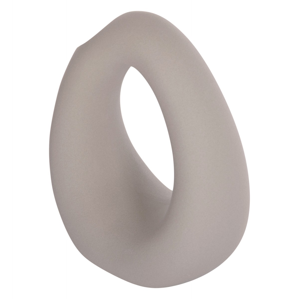 ΕΠΙΤΡΑΠΕΖΙΟ ΚΕΡΑΜΙΚΟ ΔΙΑΚΟΣΜΗΤΙΚΟ ELLIPTO HM4644.03 ΓΚΡΙ ΜΑΤ 16,5x9x20Υεκ