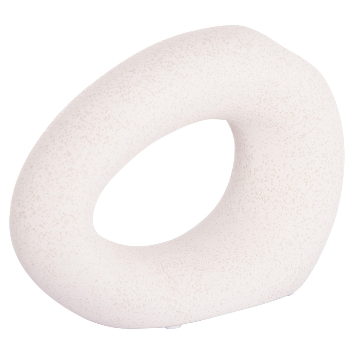 ΕΠΙΤΡΑΠΕΖΙΟ ΚΕΡΑΜΙΚΟ ΔΙΑΚΟΣΜΗΤΙΚΟ ELLIPTO HM4645.01 ΥΠΟΛΕΥΚΟ ΚΡΥΣΤΑΛΛΙΚΟ 23x8x16Υεκ