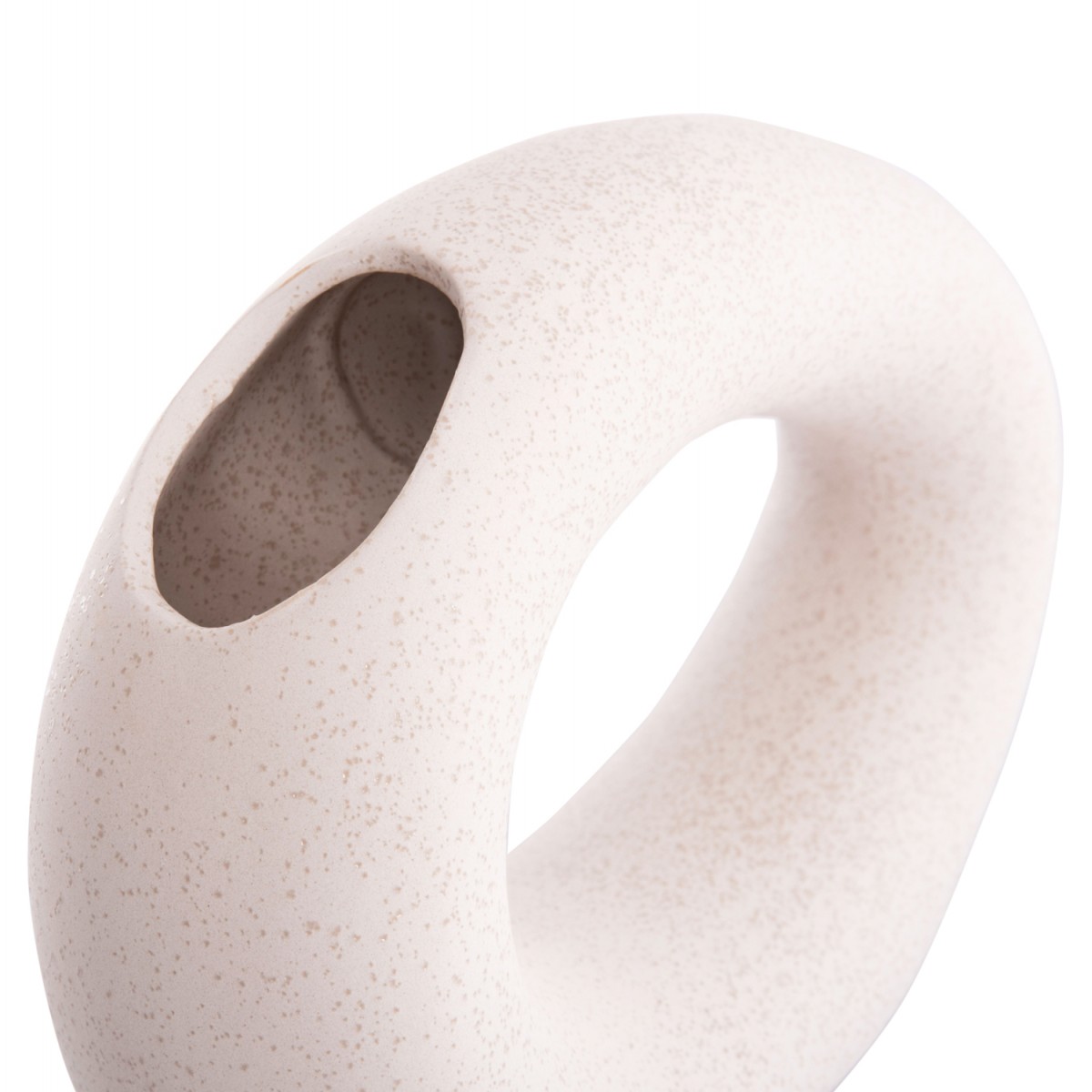 ΕΠΙΤΡΑΠΕΖΙΟ ΚΕΡΑΜΙΚΟ ΔΙΑΚΟΣΜΗΤΙΚΟ ELLIPTO HM4645.01 ΥΠΟΛΕΥΚΟ ΚΡΥΣΤΑΛΛΙΚΟ 23x8x16Υεκ