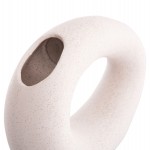 ΕΠΙΤΡΑΠΕΖΙΟ ΚΕΡΑΜΙΚΟ ΔΙΑΚΟΣΜΗΤΙΚΟ ELLIPTO HM4645.01 ΥΠΟΛΕΥΚΟ ΚΡΥΣΤΑΛΛΙΚΟ 23x8x16Υεκ