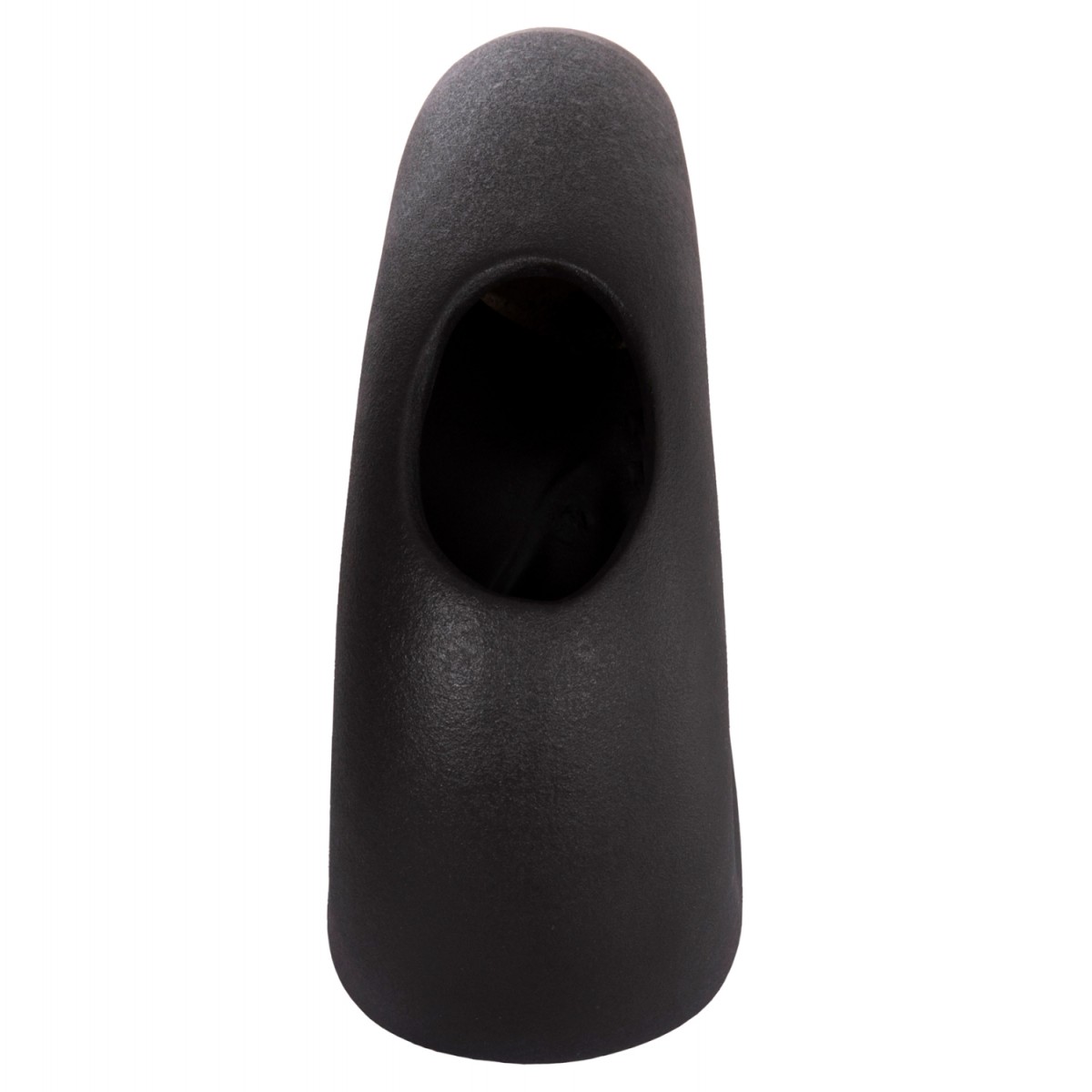 ΕΠΙΤΡΑΠΕΖΙΟ ΚΕΡΑΜΙΚΟ ΔΙΑΚΟΣΜΗΤΙΚΟ ELLIPTO HM4645.02 ΜΑΥΡΟ ΜΑΤ 23x8x16Υ εκ