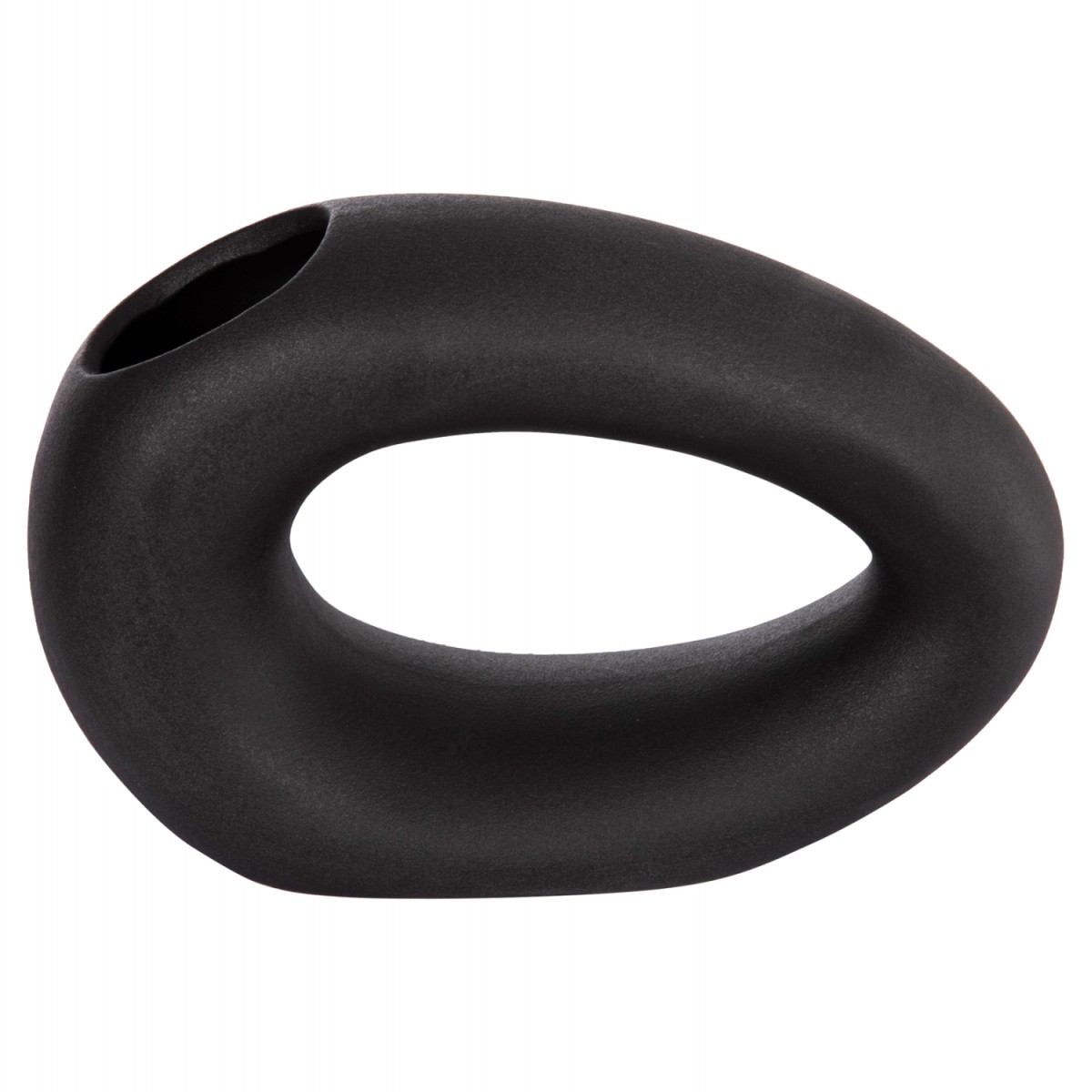 ΕΠΙΤΡΑΠΕΖΙΟ ΚΕΡΑΜΙΚΟ ΔΙΑΚΟΣΜΗΤΙΚΟ ELLIPTO HM4645.02 ΜΑΥΡΟ ΜΑΤ 23x8x16Υ εκ