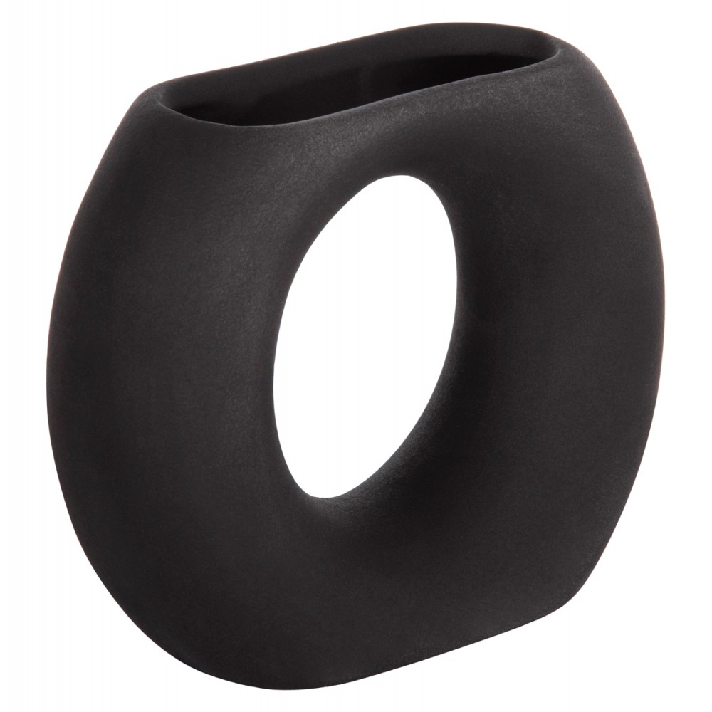 ΕΠΙΤΡΑΠΕΖΙΟ ΚΕΡΑΜΙΚΟ ΔΙΑΚΟΣΜΗΤΙΚΟ ELLIPTO HM4646.02 ΜΑΥΡΟ ΜΑΤ 18x6,5x14Υεκ