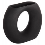 ΕΠΙΤΡΑΠΕΖΙΟ ΚΕΡΑΜΙΚΟ ΔΙΑΚΟΣΜΗΤΙΚΟ ELLIPTO HM4646.02 ΜΑΥΡΟ ΜΑΤ 18x6,5x14Υεκ