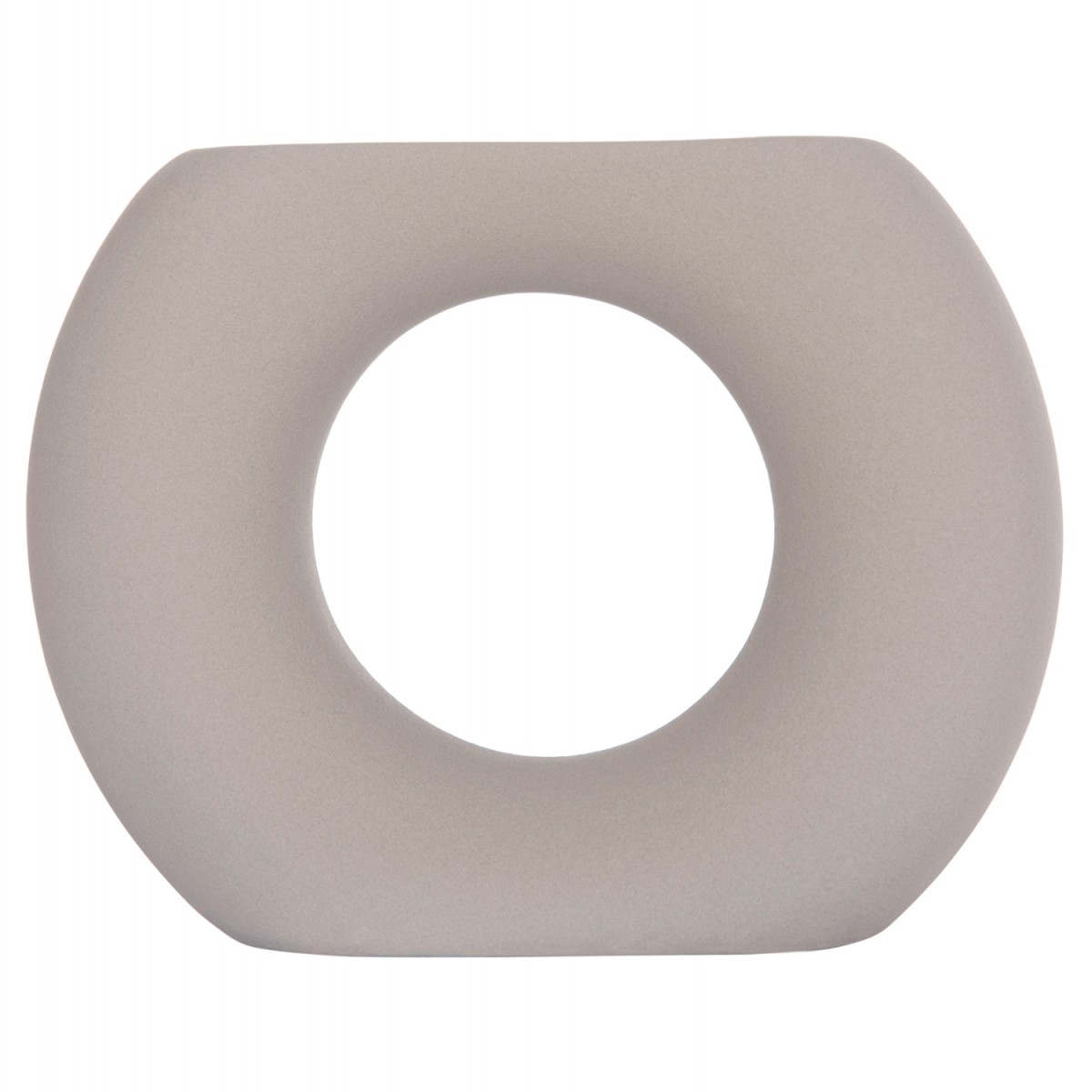 ΕΠΙΤΡΑΠΕΖΙΟ ΚΕΡΑΜΙΚΟ ΔΙΑΚΟΣΜΗΤΙΚΟ ELLIPTO HM4646.03 ΓΚΡΙ ΜΑΤ 18x6,5x14Υεκ