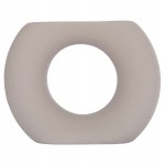 ΕΠΙΤΡΑΠΕΖΙΟ ΚΕΡΑΜΙΚΟ ΔΙΑΚΟΣΜΗΤΙΚΟ ELLIPTO HM4646.03 ΓΚΡΙ ΜΑΤ 18x6,5x14Υεκ