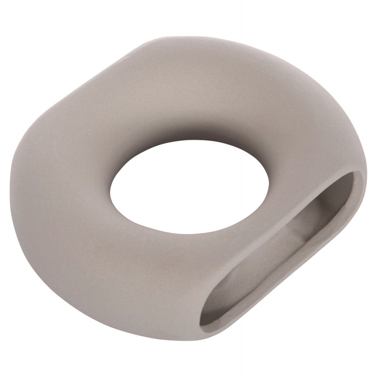 ΕΠΙΤΡΑΠΕΖΙΟ ΚΕΡΑΜΙΚΟ ΔΙΑΚΟΣΜΗΤΙΚΟ ELLIPTO HM4646.03 ΓΚΡΙ ΜΑΤ 18x6,5x14Υεκ