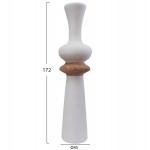 ΔΙΑΚΟΣΜΗΤΙΚΟ ΒΑΖΟ ΔΑΠΕΔΟΥ NEBULA HM4660.02L FIBER CEMENT ΛΕΥΚΟ--ΞΥΛΟ ΤΕΑΚ Φ45x172Υεκ