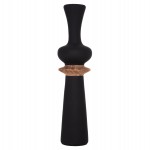 ΔΙΑΚΟΣΜΗΤΙΚΟ ΒΑΖΟ ΔΑΠΕΔΟΥ NEBULA HM4660.01L FIBER CEMENT ΜΑΥΡΟ--ΞΥΛΟ ΤΕΑΚ Φ45x172Υεκ