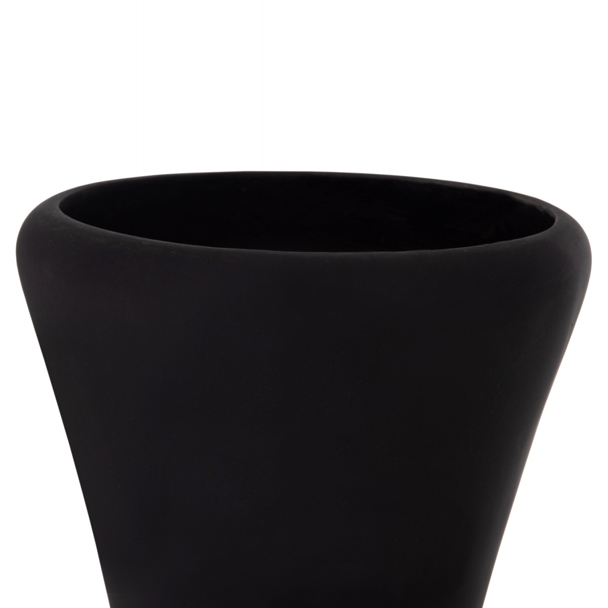 ΔΙΑΚΟΣΜΗΤΙΚΟ ΒΑΖΟ ΔΑΠΕΔΟΥ NEBULA HM4660.01L FIBER CEMENT ΜΑΥΡΟ--ΞΥΛΟ ΤΕΑΚ Φ45x172Υεκ