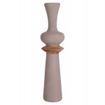 ΔΙΑΚΟΣΜΗΤΙΚΟ ΒΑΖΟ ΔΑΠΕΔΟΥ NEBULA HM4660.05L FIBER CEMENT TAUPE--ΞΥΛΟ ΤΕΑΚ Φ45x172Υεκ