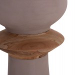 ΔΙΑΚΟΣΜΗΤΙΚΟ ΒΑΖΟ ΔΑΠΕΔΟΥ NEBULA HM4660.05L FIBER CEMENT TAUPE--ΞΥΛΟ ΤΕΑΚ Φ45x172Υεκ