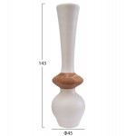 ΔΙΑΚΟΣΜΗΤΙΚΟ ΒΑΖΟ ΔΑΠΕΔΟΥ NEBULA HM4660.02M FIBER CEMENT ΛΕΥΚΟ--ΞΥΛΟ ΤΕΑΚ Φ45x143Υεκ