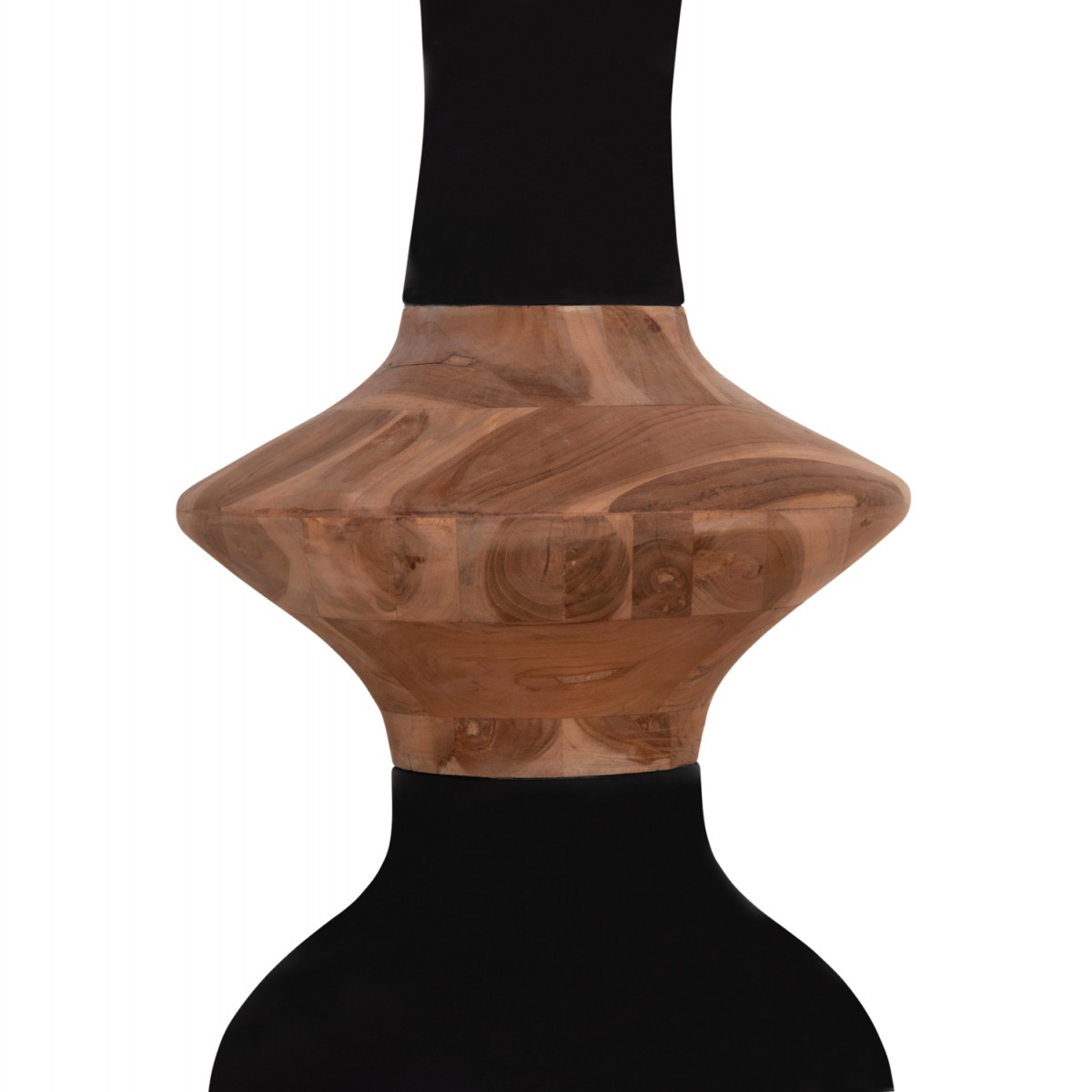 ΔΙΑΚΟΣΜΗΤΙΚΟ ΒΑΖΟ ΔΑΠΕΔΟΥ NEBULA HM4660.01S FIBER CEMENT ΜΑΥΡΟ--ΞΥΛΟ ΤΕΑΚ Φ45x115Υεκ