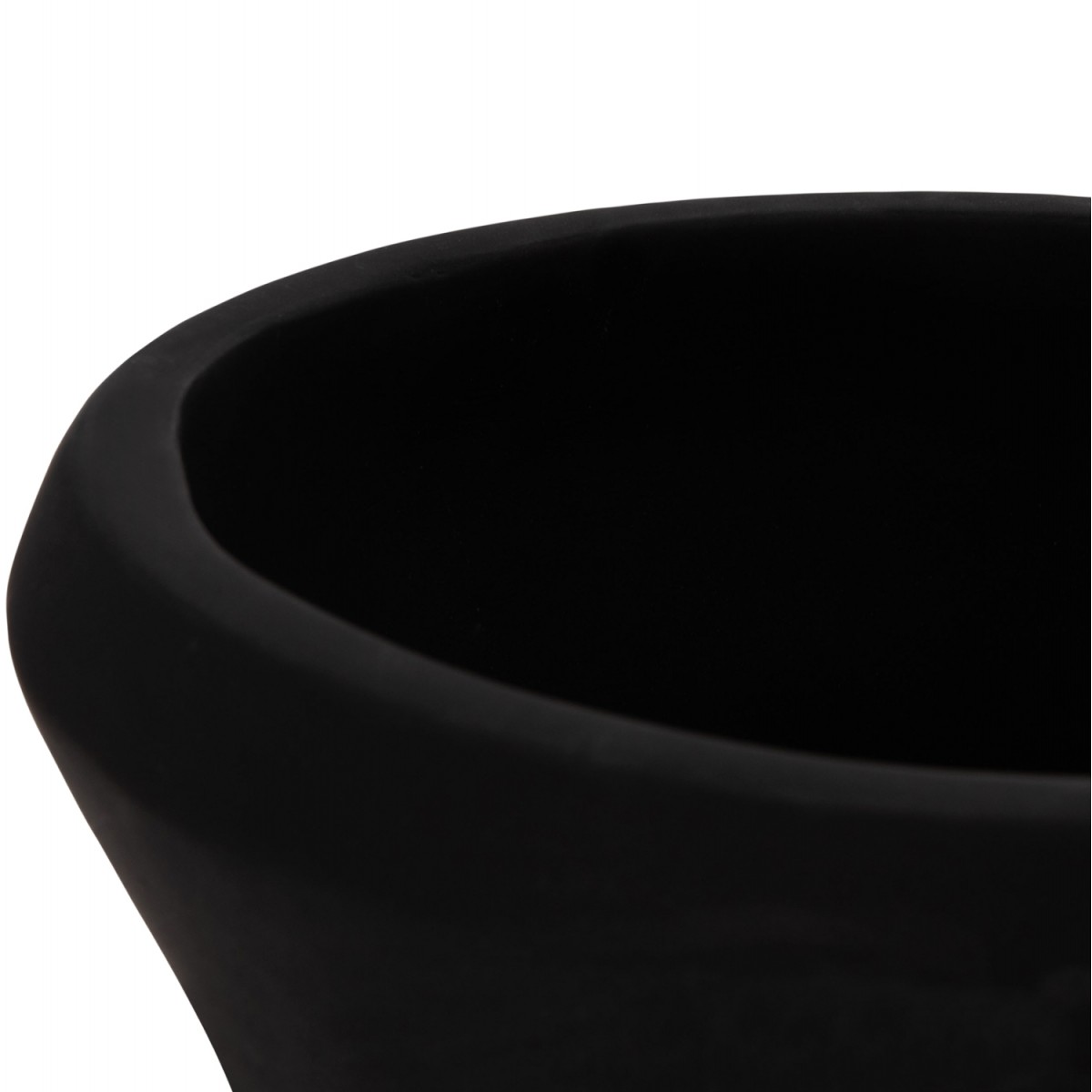 ΔΙΑΚΟΣΜΗΤΙΚΟ ΒΑΖΟ ΔΑΠΕΔΟΥ NEBULA HM4660.01S FIBER CEMENT ΜΑΥΡΟ--ΞΥΛΟ ΤΕΑΚ Φ45x115Υεκ