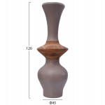 ΔΙΑΚΟΣΜΗΤΙΚΟ ΒΑΖΟ ΔΑΠΕΔΟΥ NEBULA HM4660.05S FIBER CEMENT TAUPE--ΞΥΛΟ ΤΕΑΚ Φ45x120Υεκ