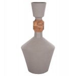 ΔΙΑΚΟΣΜΗΤΙΚΟ ΒΑΖΟ ΔΑΠΕΔΟΥ NEBULA HM4661.03 FIBER CEMENT ΓΚΡΙ--ΞΥΛΟ ΤΕΑΚ Φ60x115Υεκ.