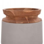 ΔΙΑΚΟΣΜΗΤΙΚΟ ΒΑΖΟ ΔΑΠΕΔΟΥ LINTER HM4662.03L FIBER CEMENT ΓΚΡΙ--ΞΥΛΟ ΤΕΑΚ Φ41x47Υ