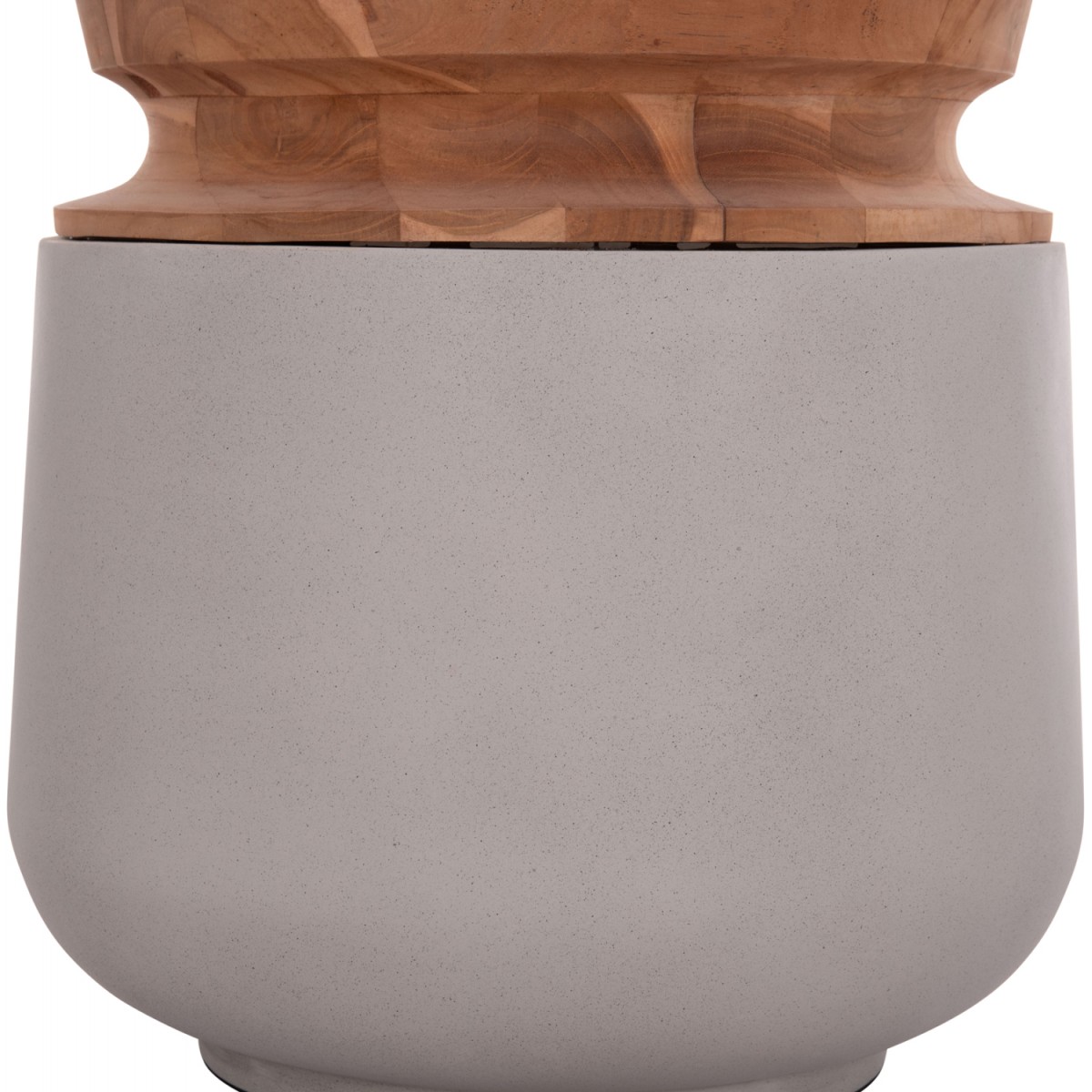 ΔΙΑΚΟΣΜΗΤΙΚΟ ΒΑΖΟ ΔΑΠΕΔΟΥ LINTER HM4662.03L FIBER CEMENT ΓΚΡΙ--ΞΥΛΟ ΤΕΑΚ Φ41x47Υ