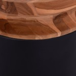 ΔΙΑΚΟΣΜΗΤΙΚΟ ΒΑΖΟ ΔΑΠΕΔΟΥ LINTER HM4662.01L FIBER CEMENT ΜΑΥΡΟ--ΞΥΛΟ ΤΕΑΚ Φ41x47Υεκ.