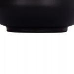 ΔΙΑΚΟΣΜΗΤΙΚΟ ΒΑΖΟ ΔΑΠΕΔΟΥ LINTER HM4662.01L FIBER CEMENT ΜΑΥΡΟ--ΞΥΛΟ ΤΕΑΚ Φ41x47Υεκ.