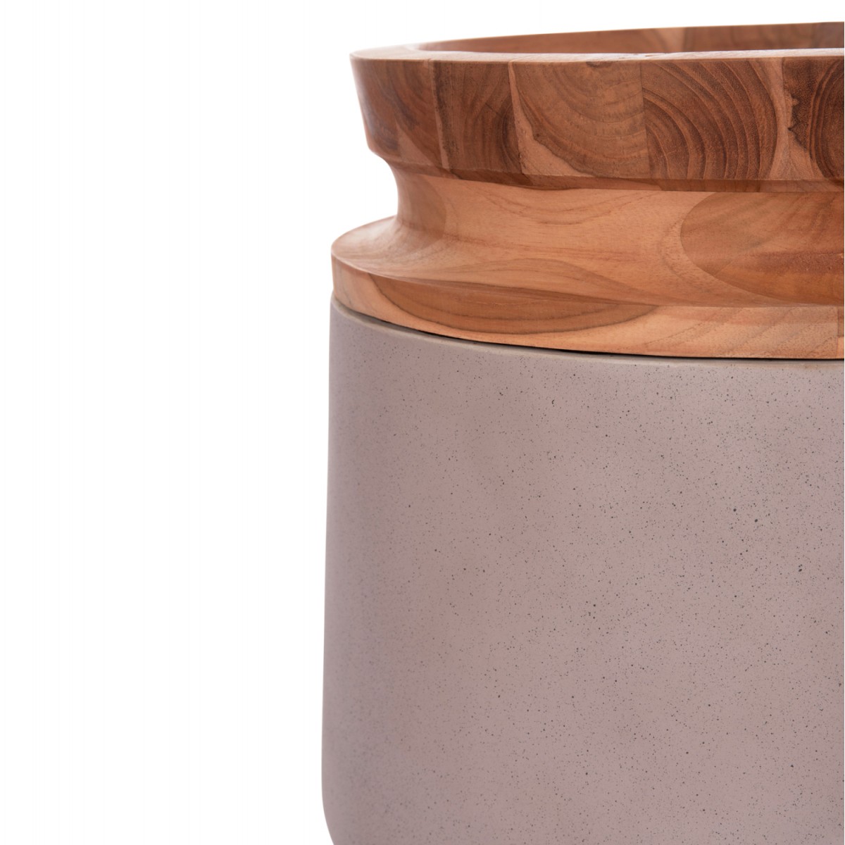 ΔΙΑΚΟΣΜΗΤΙΚΟ ΒΑΖΟ ΔΑΠΕΔΟΥ LINTER HM4662.05L FIBER CEMENT ΓΚΡΙ ΜΑΤ--ΞΥΛΟ ΤΕΑΚ Φ41x47Υεκ