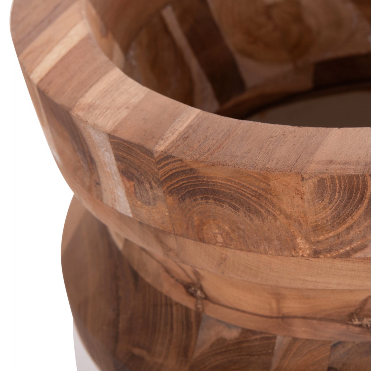 ΔΙΑΚΟΣΜΗΤΙΚΟ ΒΑΖΟ ΔΑΠΕΔΟΥ LINTER HM4662.02S FIBER CEMENT ΛΕΥΚΟ--ΞΥΛΟ ΤΕΑΚ Φ34x60Υεκ.