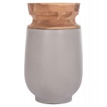 ΔΙΑΚΟΣΜΗΤΙΚΟ ΒΑΖΟ ΔΑΠΕΔΟΥ LINTER HM4662.03S FIBER CEMENT ΓΚΡΙ--ΞΥΛΟ ΤΕΑΚ Φ34x60Υεκ.