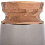 ΔΙΑΚΟΣΜΗΤΙΚΟ ΒΑΖΟ ΔΑΠΕΔΟΥ LINTER HM4662.03S FIBER CEMENT ΓΚΡΙ--ΞΥΛΟ ΤΕΑΚ Φ34x60Υεκ.