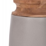 ΔΙΑΚΟΣΜΗΤΙΚΟ ΒΑΖΟ ΔΑΠΕΔΟΥ LINTER HM4662.03S FIBER CEMENT ΓΚΡΙ--ΞΥΛΟ ΤΕΑΚ Φ34x60Υεκ.