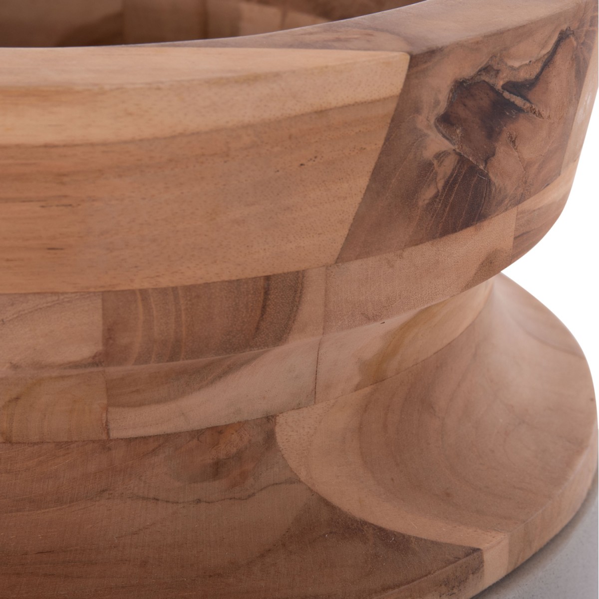 ΔΙΑΚΟΣΜΗΤΙΚΟ ΒΑΖΟ ΔΑΠΕΔΟΥ LINTER HM4662.03S FIBER CEMENT ΓΚΡΙ--ΞΥΛΟ ΤΕΑΚ Φ34x60Υεκ.