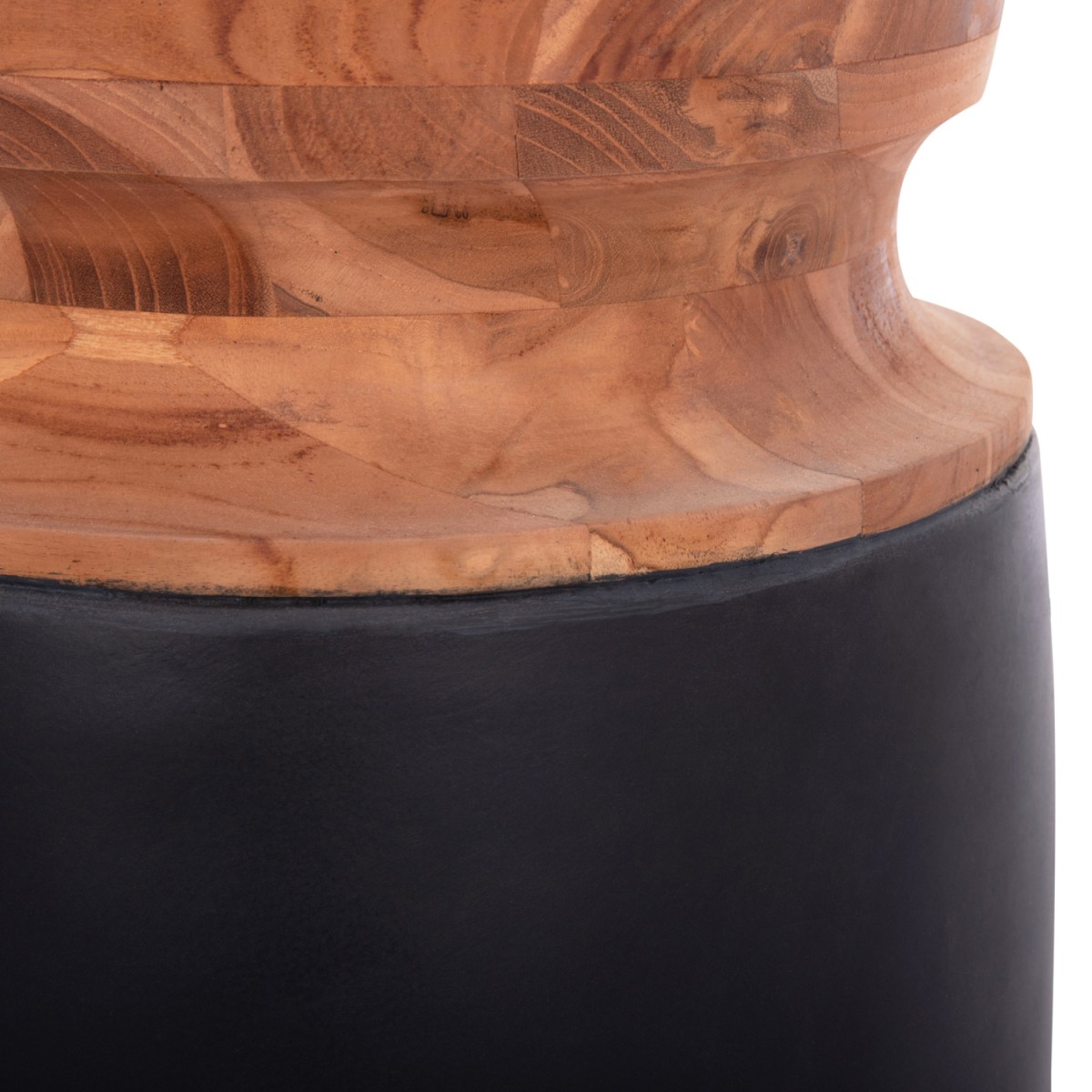 ΔΙΑΚΟΣΜΗΤΙΚΟ ΒΑΖΟ ΔΑΠΕΔΟΥ LINTER HM4662.01S FIBER CEMENT ΜΑΥΡΟ--ΞΥΛΟ ΤΕΑΚ Φ34x60Υεκ.