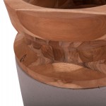 ΔΙΑΚΟΣΜΗΤΙΚΟ ΒΑΖΟ ΔΑΠΕΔΟΥ LINTER HM4662.05S FIBER CEMENT ΓΚΡΙ ΜΑΤ--ΞΥΛΟ ΤΕΑΚ Φ34x60Υεκ