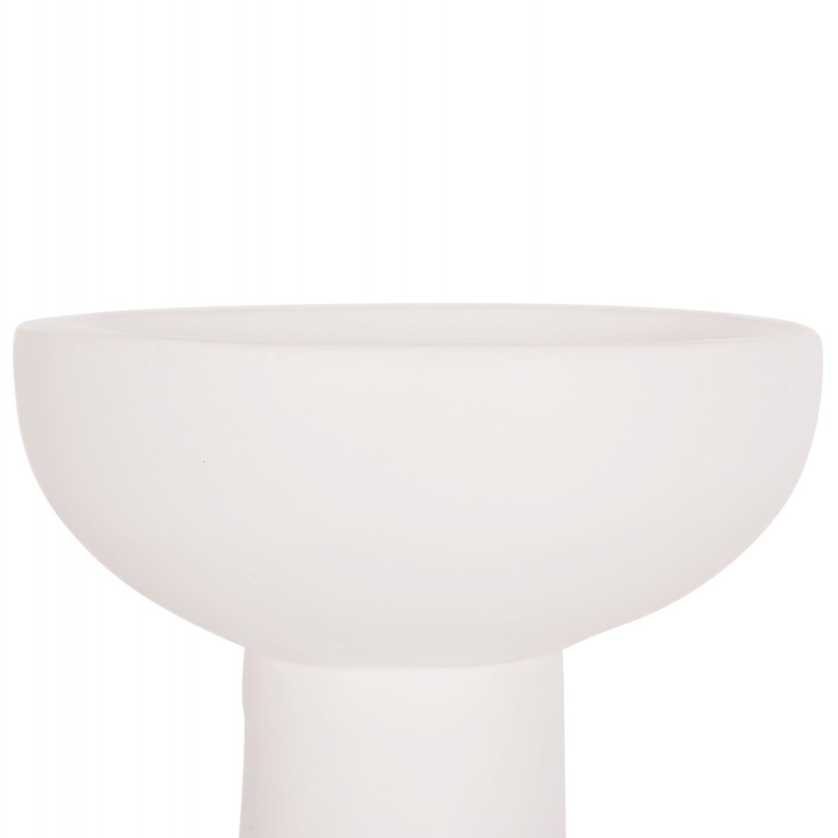 ΕΠΙΤΡΑΠΕΖΙΟ ΔΙΑΚΟΣΜΗΤΙΚΟ ΒΑΖΟ LEKKAN HM4664.02L ΤΕΡΑΚΟΤΑ ΣΕ ΛΕΥΚΟ--Φ18x38Υεκ.