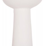 ΕΠΙΤΡΑΠΕΖΙΟ ΔΙΑΚΟΣΜΗΤΙΚΟ ΒΑΖΟ LEKKAN HM4664.02L ΤΕΡΑΚΟΤΑ ΣΕ ΛΕΥΚΟ--Φ18x38Υεκ.