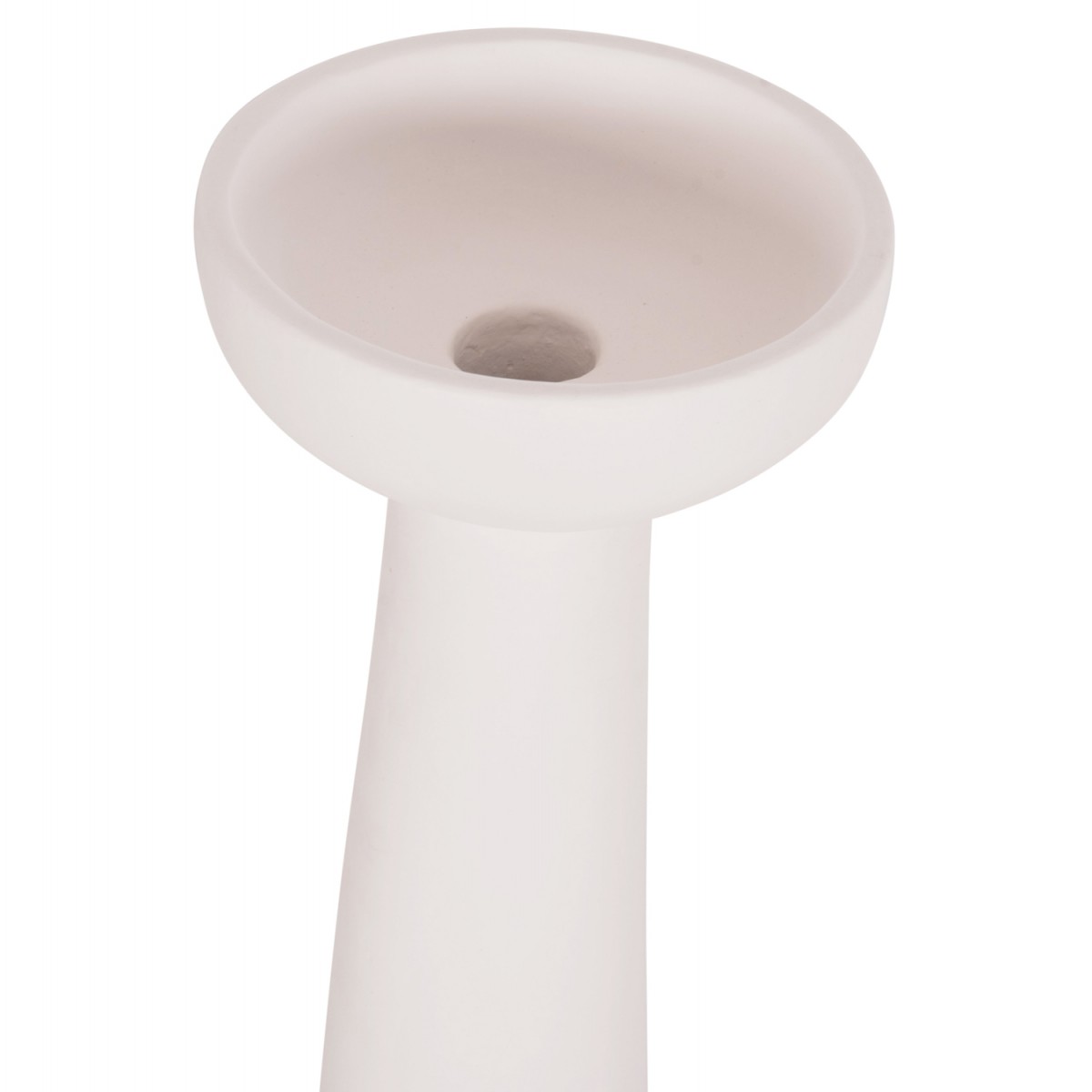 ΕΠΙΤΡΑΠΕΖΙΟ ΔΙΑΚΟΣΜΗΤΙΚΟ ΒΑΖΟ LEKKAN HM4664.02L ΤΕΡΑΚΟΤΑ ΣΕ ΛΕΥΚΟ--Φ18x38Υεκ.