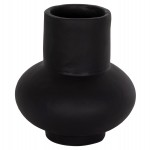 ΕΠΙΤΡΑΠΕΖΙΟ ΔΙΑΚΟΣΜΗΤΙΚΟ ΒΑΖΟ LEMA HM4664.01S ΤΕΡΑΚΟΤΑ ΣΕ ΜΑΥΡΟ--Φ22x22Υεκ.