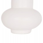 ΕΠΙΤΡΑΠΕΖΙΟ ΔΙΑΚΟΣΜΗΤΙΚΟ ΒΑΖΟ LEMA HM4664.02S ΤΕΡΑΚΟΤΑ ΣΕ ΛΕΥΚΟ--Φ22x22Υεκ.