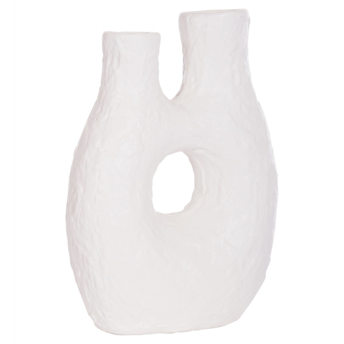 ΕΠΙΤΡΑΠΕΖΙΟ ΔΙΑΚΟΣΜΗΤΙΚΟ ΒΑΖΟ NAMENTIS HM4665.02L ΛΕΥΚΗ ΤΕΡΑΚΟΤΑ--27x13.5x37Υεκ