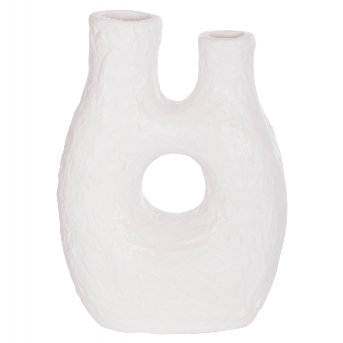 ΕΠΙΤΡΑΠΕΖΙΟ ΔΙΑΚΟΣΜΗΤΙΚΟ ΒΑΖΟ NAMENTIS HM4665.02L ΛΕΥΚΗ ΤΕΡΑΚΟΤΑ--27x13.5x37Υεκ