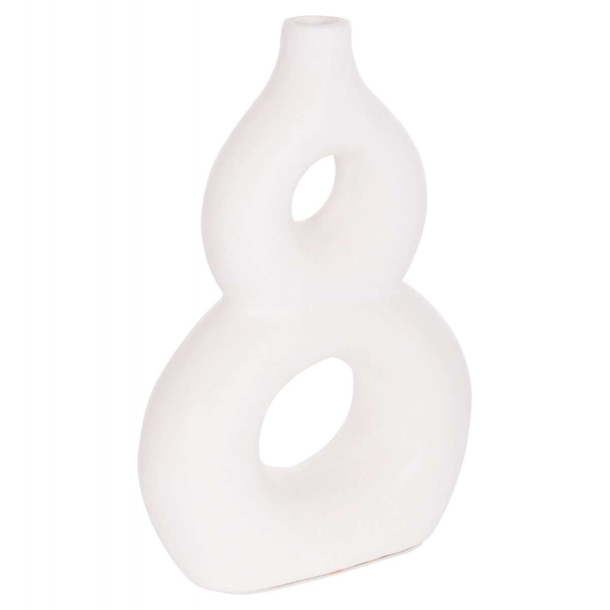 ΕΠΙΤΡΑΠΕΖΙΟ ΔΙΑΚΟΣΜΗΤΙΚΟ ΒΑΖΟ FIORIN HM4666.02S ΤΕΡΑΚΟΤΑ ΣΕ ΛΕΥΚΟ--21x7.5x31Υεκ.