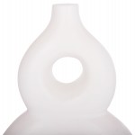 ΕΠΙΤΡΑΠΕΖΙΟ ΔΙΑΚΟΣΜΗΤΙΚΟ ΒΑΖΟ FIORIN HM4666.02S ΤΕΡΑΚΟΤΑ ΣΕ ΛΕΥΚΟ--21x7.5x31Υεκ.