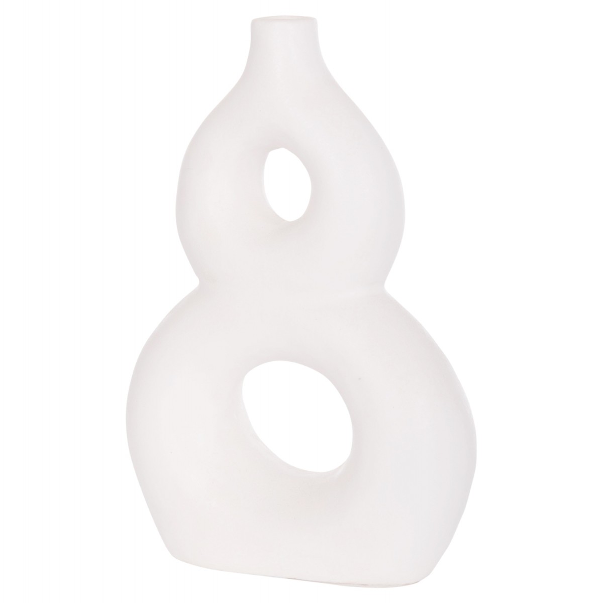 ΕΠΙΤΡΑΠΕΖΙΟ ΔΙΑΚΟΣΜΗΤΙΚΟ ΒΑΖΟ FIORIN HM4666.02S ΤΕΡΑΚΟΤΑ ΣΕ ΛΕΥΚΟ--21x7.5x31Υεκ.