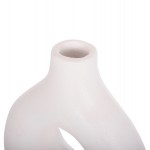 ΕΠΙΤΡΑΠΕΖΙΟ ΔΙΑΚΟΣΜΗΤΙΚΟ ΒΑΖΟ FIORIN HM4666.02S ΤΕΡΑΚΟΤΑ ΣΕ ΛΕΥΚΟ--21x7.5x31Υεκ.