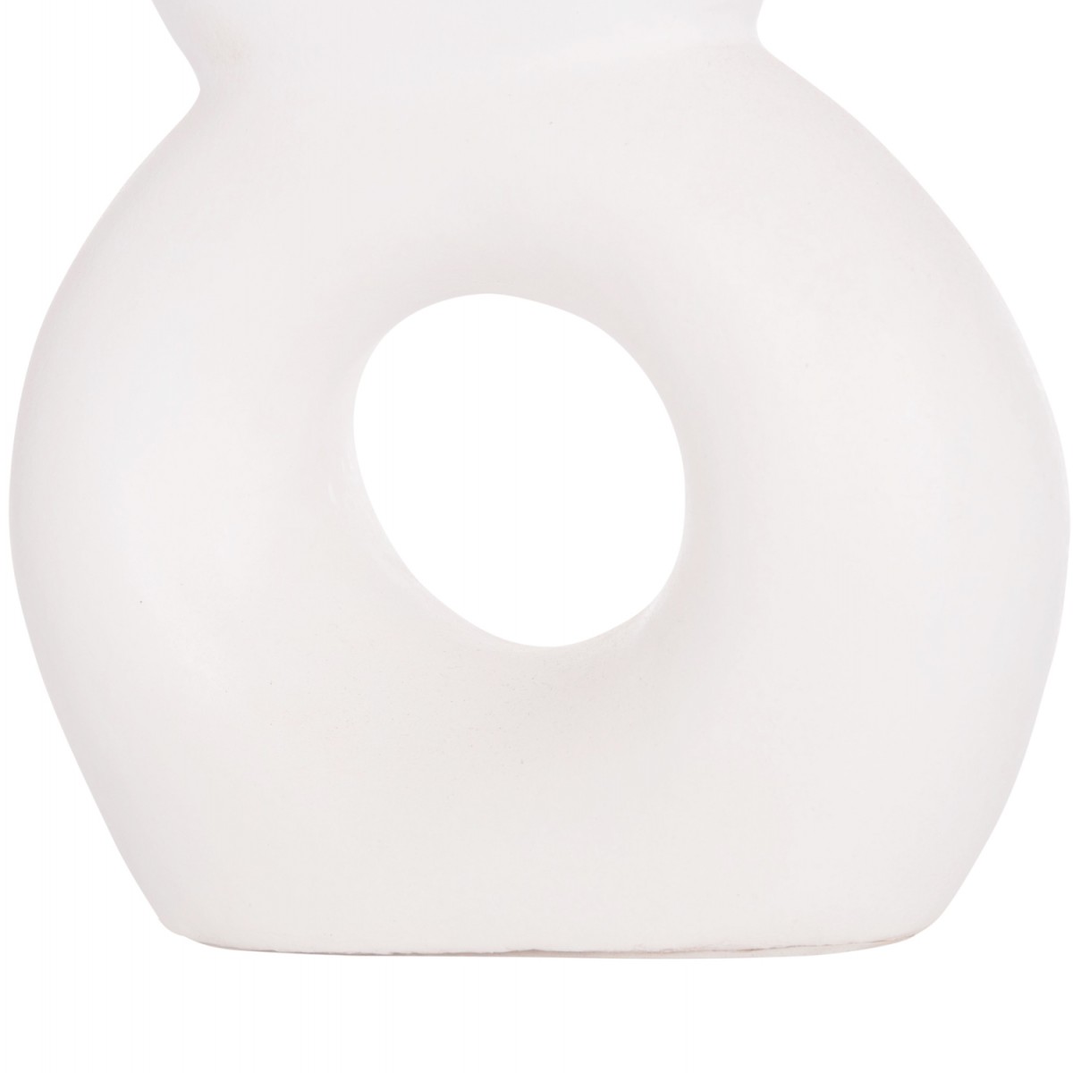 ΕΠΙΤΡΑΠΕΖΙΟ ΔΙΑΚΟΣΜΗΤΙΚΟ ΒΑΖΟ FIORIN HM4666.02S ΤΕΡΑΚΟΤΑ ΣΕ ΛΕΥΚΟ--21x7.5x31Υεκ.