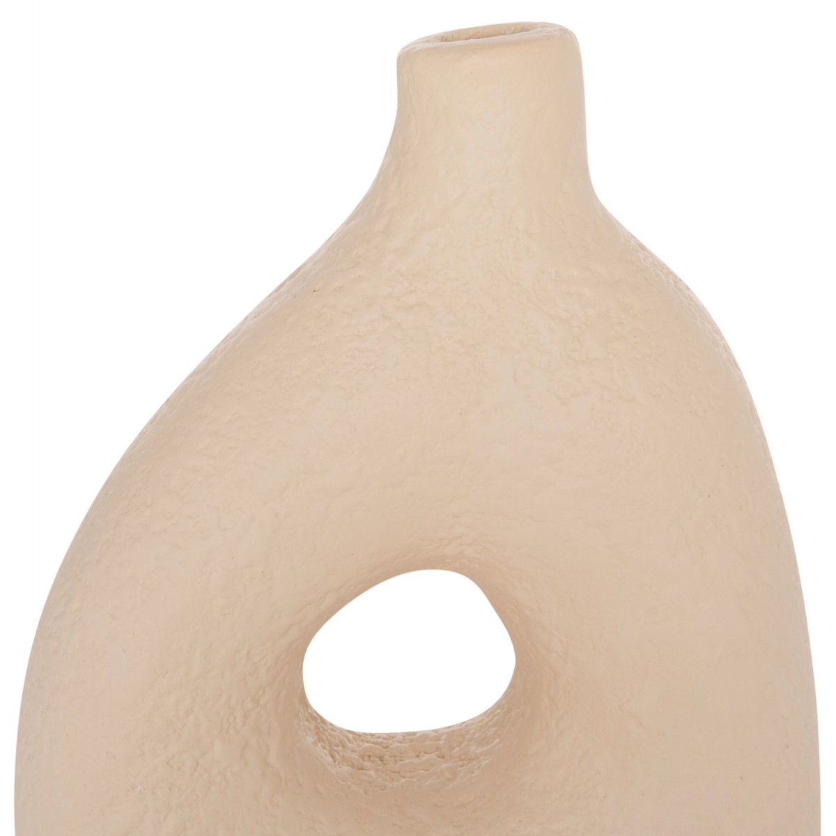 ΕΠΙΤΡΑΠΕΖΙΟ ΔΙΑΚΟΣΜΗΤΙΚΟ ΒΑΖΟ DECANT HM4667.02Μ ΤΕΡΑΚΟΤΑ ΣΕ ΚΡΕΜ--17x6.5x20Υεκ.