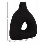 ΕΠΙΤΡΑΠΕΖΙΟ ΔΙΑΚΟΣΜΗΤΙΚΟ ΒΑΖΟ DECANT HM4667.01Μ ΤΕΡΑΚΟΤΑ ΣΕ ΜΑΥΡΟ--17x6.5x20Υεκ.