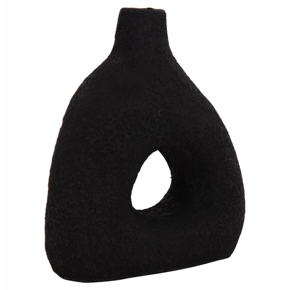 ΕΠΙΤΡΑΠΕΖΙΟ ΔΙΑΚΟΣΜΗΤΙΚΟ ΒΑΖΟ DECANT HM4667.01Μ ΤΕΡΑΚΟΤΑ ΣΕ ΜΑΥΡΟ--17x6.5x20Υεκ.