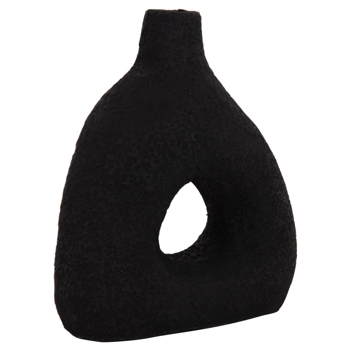 ΕΠΙΤΡΑΠΕΖΙΟ ΔΙΑΚΟΣΜΗΤΙΚΟ ΒΑΖΟ DECANT HM4667.01Μ ΤΕΡΑΚΟΤΑ ΣΕ ΜΑΥΡΟ--17x6.5x20Υεκ.