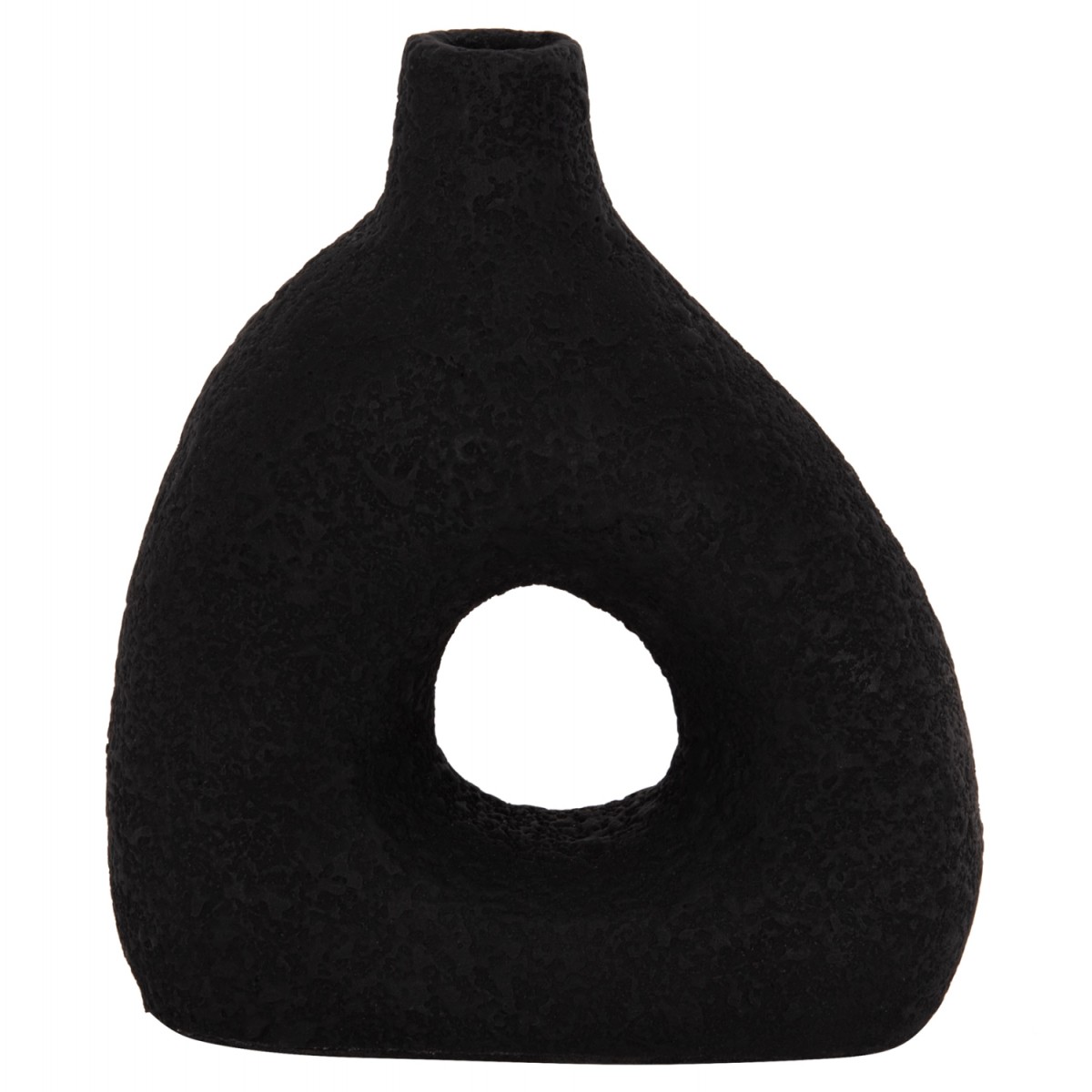 ΕΠΙΤΡΑΠΕΖΙΟ ΔΙΑΚΟΣΜΗΤΙΚΟ ΒΑΖΟ DECANT HM4667.01Μ ΤΕΡΑΚΟΤΑ ΣΕ ΜΑΥΡΟ--17x6.5x20Υεκ.